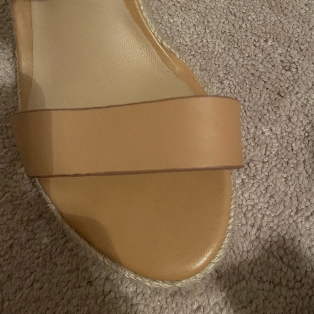 Ralph Lauren wedge tan sandals - Picture 4 of 7